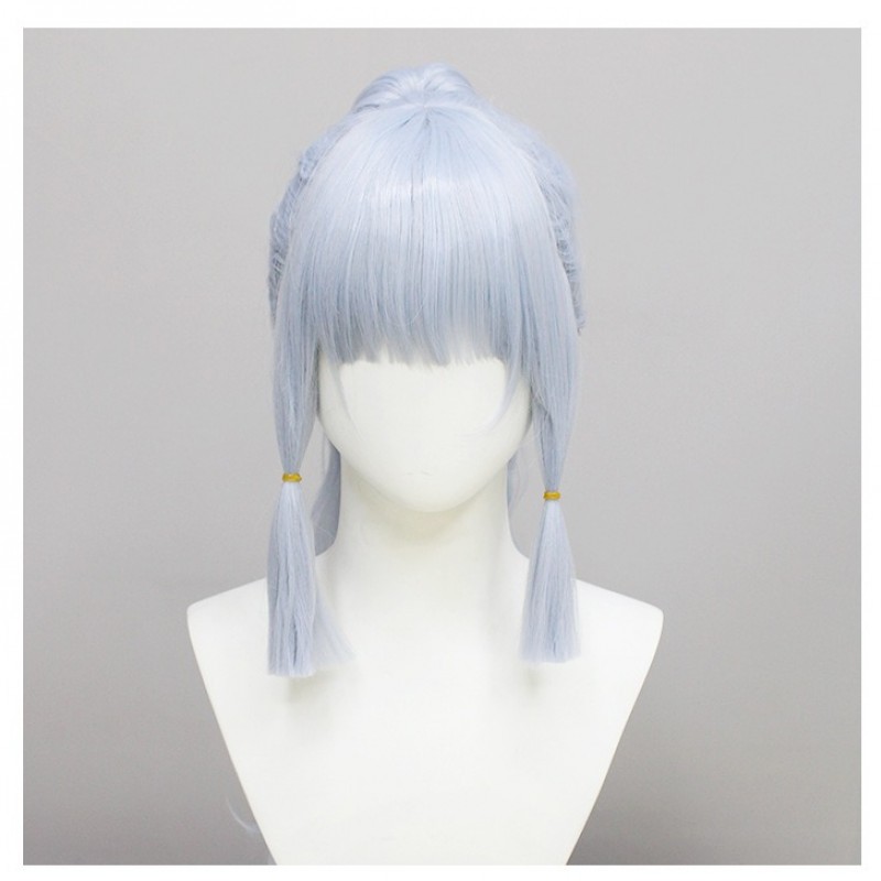 Genshin Impact |Kamisato Ayaka Light Silver Single Ponytail 70cm