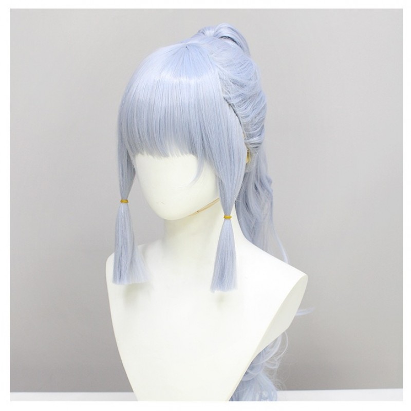 Genshin Impact |Kamisato Ayaka Light Silver Single Ponytail 70cm