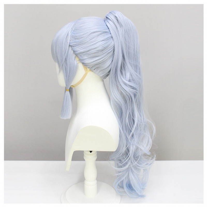 Genshin Impact |Kamisato Ayaka Light Silver Single Ponytail 70cm