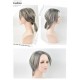 Identity V | Undertaker Dark Gray Ponytail with Smoky Gray Short Hair Cosplay Wig