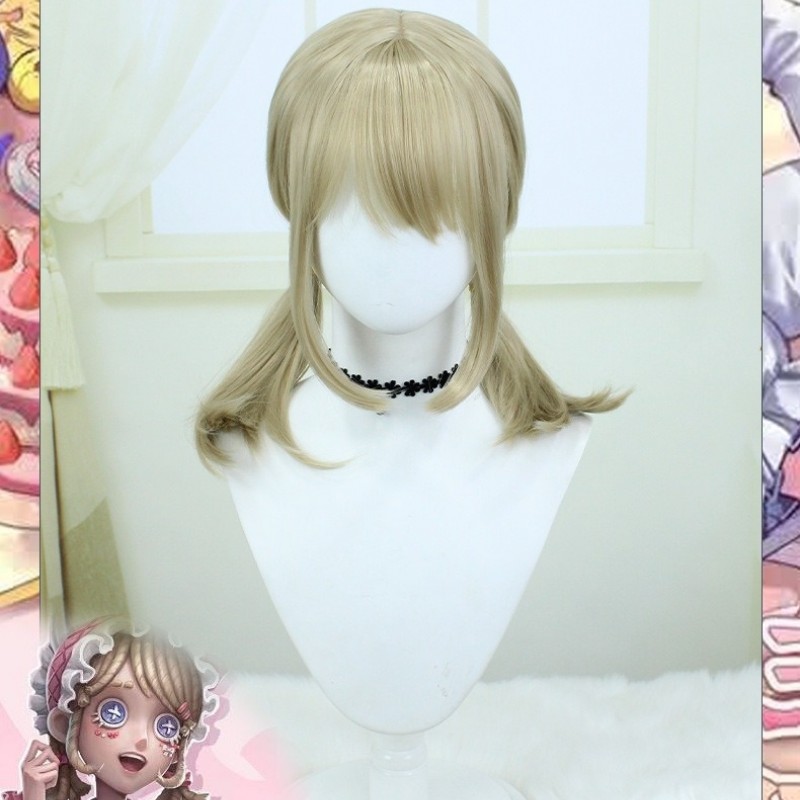 Identity V |Sanrio Blonde Radiant Gold Brown Short Wig 40cm 