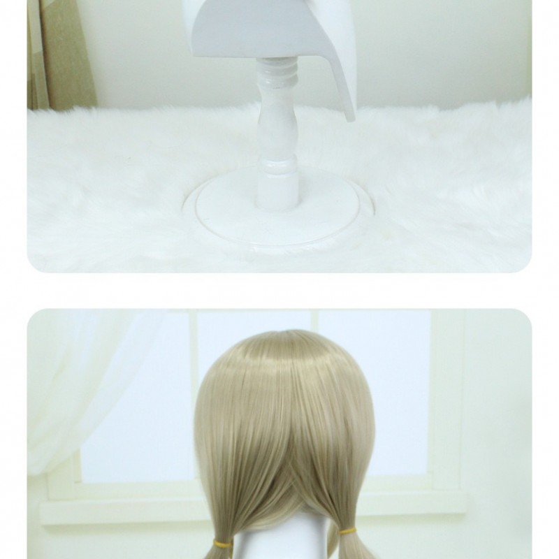 Identity V |Sanrio Blonde Radiant Gold Brown Short Wig 40cm 