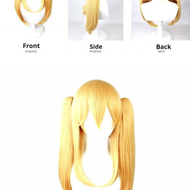 Kakegurui  |Cosplay Wig  Saotome Me Yellow Ponytail 55cm