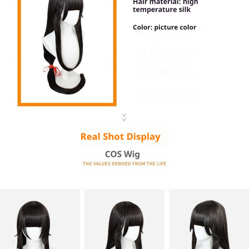 King of Glory  Xishi Cosplay Wig Straight 120cm Long Hair with Even Bangs