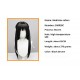 Medicine Finger Cosplay Wig - Elegant Black Long Straight Hair