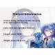 Nijisanji Cosplay Wig - Amia Mimoza VTuber Virtual Broadcaster Blue Long Wavy Hair