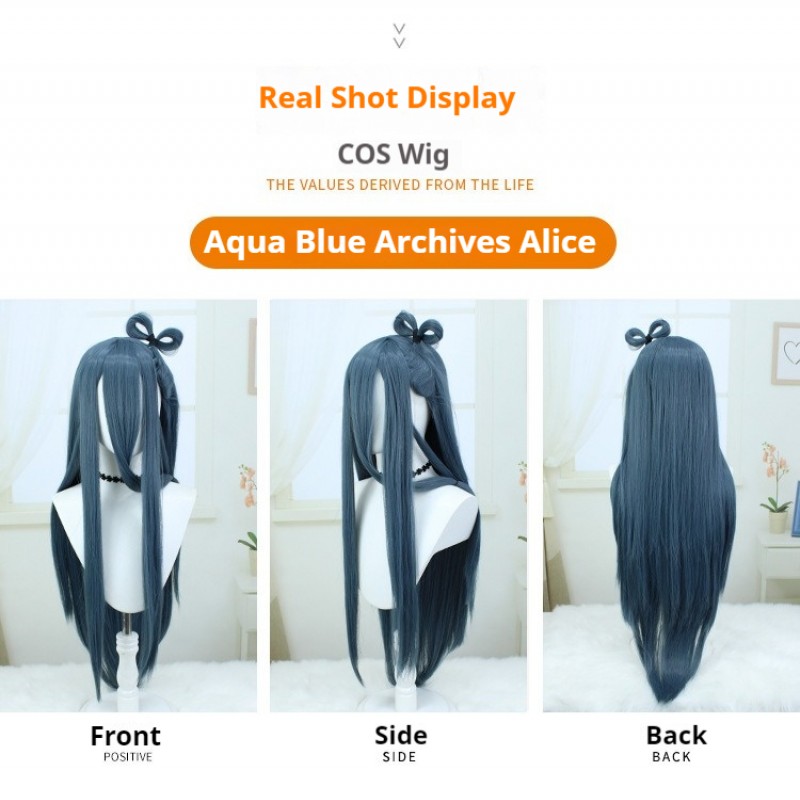 Navy Serenade Azur Lane Akane Wig Sail into Battle with 100cm Majestic Blue Waves