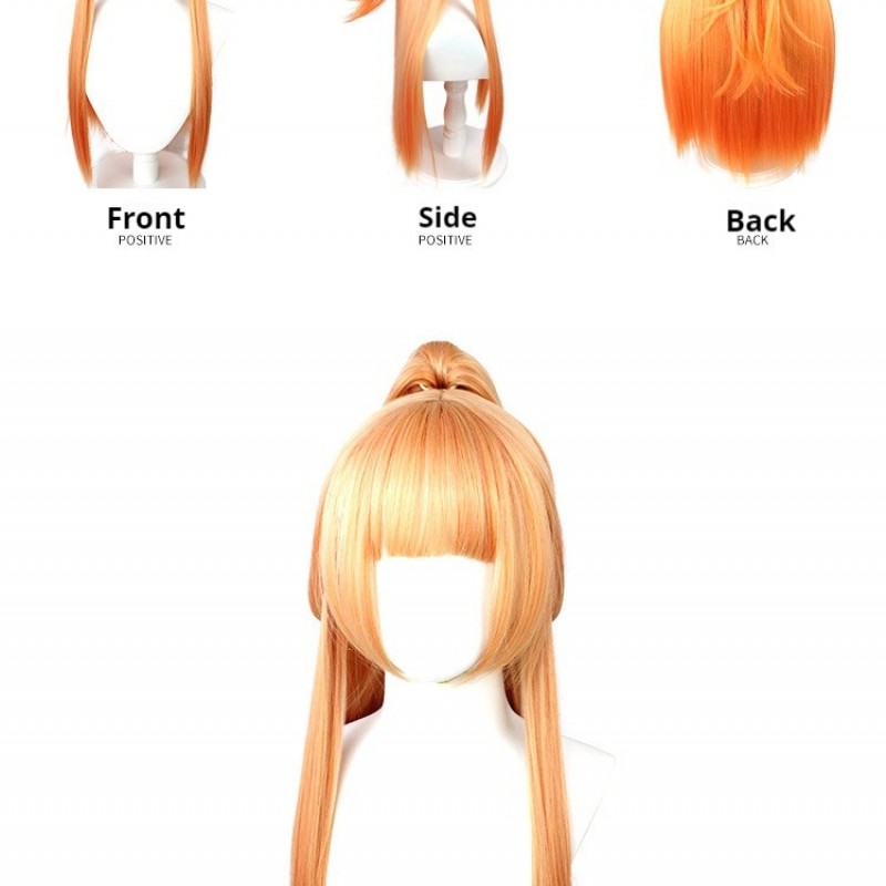 Royal Poisoner | Gongsun Li Illusory Dance Cosplay Wig Orange Long Straight Hair 70cm