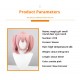 Puella Magi Madoka Magica Cosplay Wig - Homura Akemi Block Amulet Pink Short Twin Tail 33cm