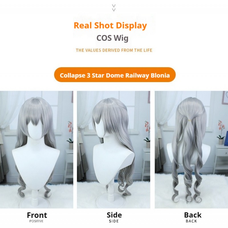 Stellar Railways |Bronya Silver Straight Long Hair 90cm