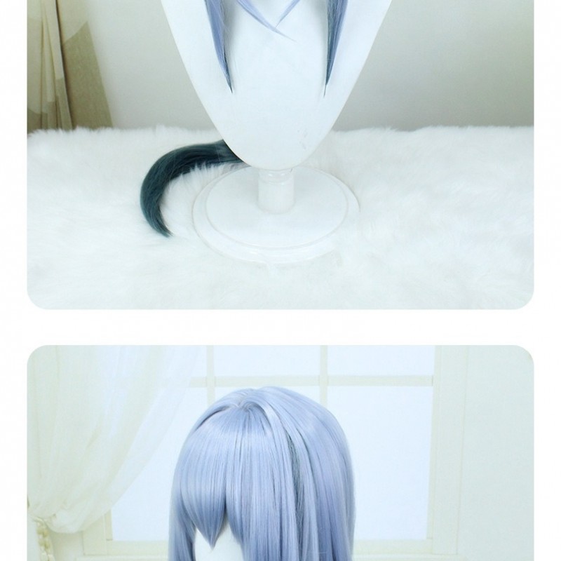 Stellar Railways | Han Ya Blue Long Cosplay Wig 95cm