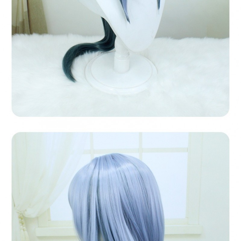 Stellar Railways | Han Ya Blue Long Cosplay Wig 95cm