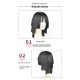 Serpent's Command Obanai Wig - Regal 40cm Ebony Locks for Majestic Demon Slayer Hashira Cosplay