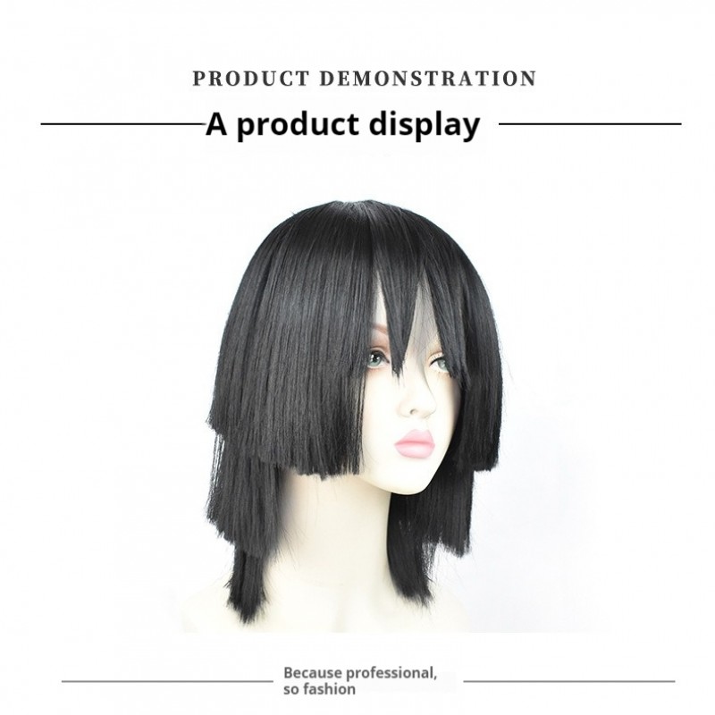 Serpent's Command Obanai Wig - Regal 40cm Ebony Locks for Majestic Demon Slayer Hashira Cosplay