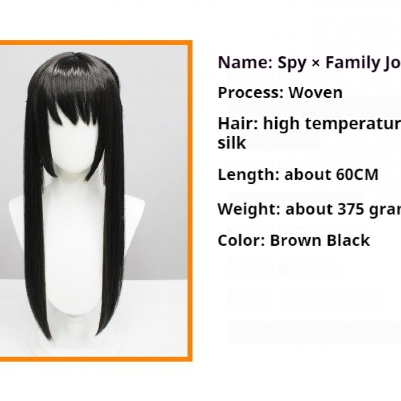 Spy x Family | Cosplay Wig Yor Briar Thorn Princess  Jet Black Straight Long Hair 60cm