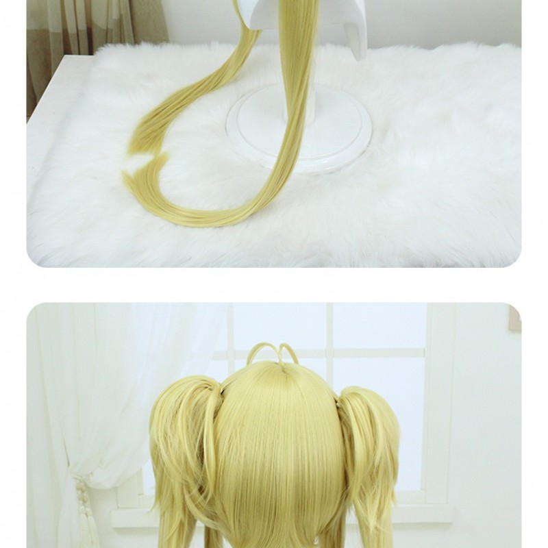 Shugo Chara |  Hoshina Utau / Tsukiyomi Utau Yellow Straight Long Hair  Twin Ponytails 90cm