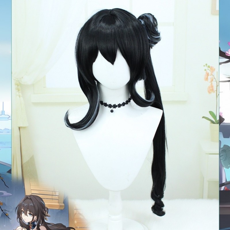 Stellar Railways |Ruan Mei Black Straight Long Hair 70cm