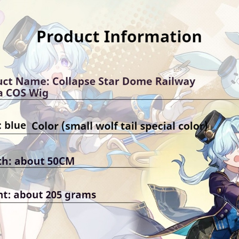 Stellar Railways |Misha Blue Short Hair 50cm