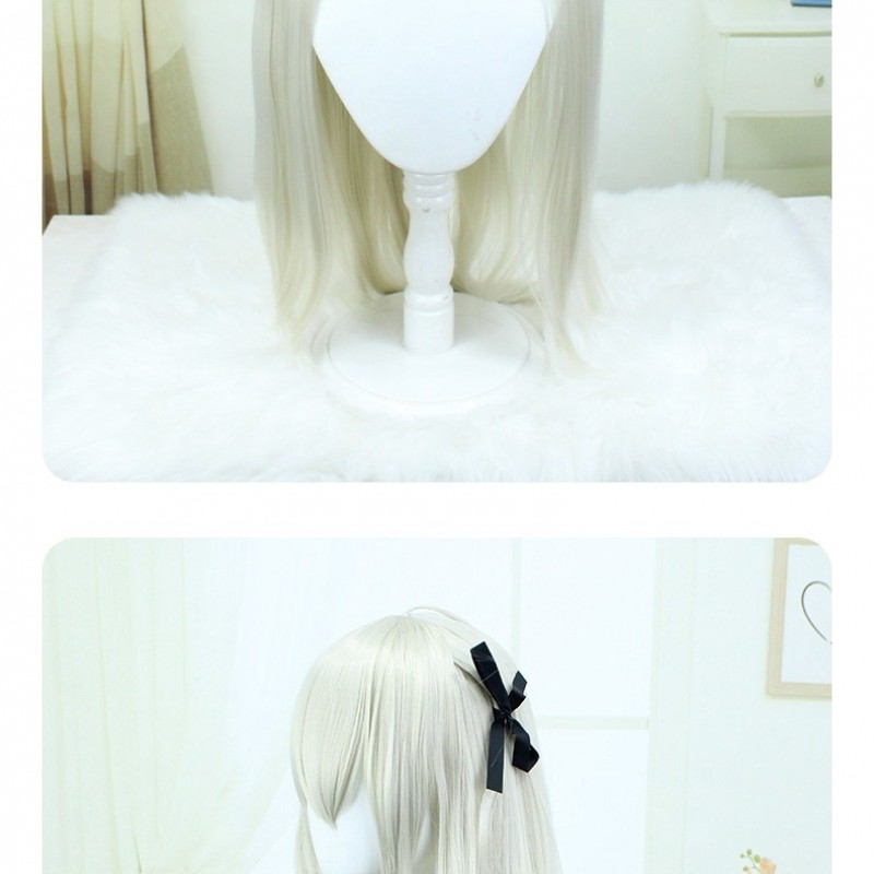 Yosuga no Sora Cosplay Wig - Creamy Ash Gold Long Straight Hair - Haruka "Kujo" Nanasaki