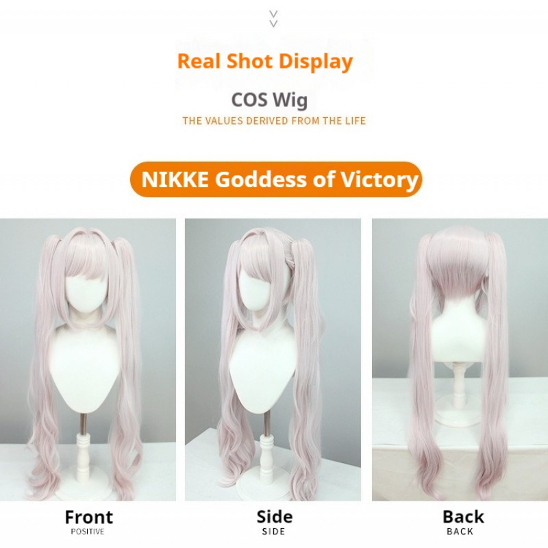 Victory Goddess Alice Nicky Pink Long Hair Cosplay Wig  95cm