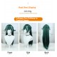 Stellar Railways |Skyward Rider - Silk Light Blush with Green Highlights Straight Long Hair 90cm