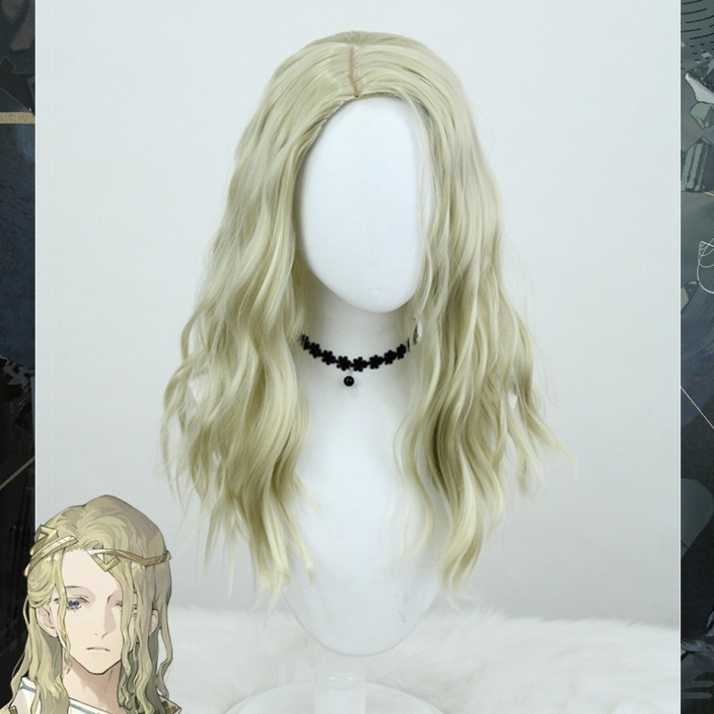 Timeless Reunion1999 |Cave Captive Mysticist Blondee Short Hair Cosplay Wig 48cm