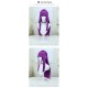 The Burial of Fulilian Fren Cosplay Wig Purple Long Straight Hair 80cm