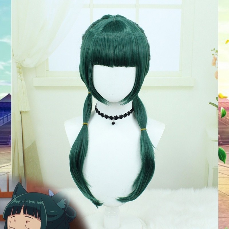 Whispers of the Apothecary |Nyan Neko Green Short Hair Cosplay Wig 60cm