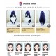 Vault Verve Railroad Yellow Springs 80CM Wig - Mystical Dark Purple, Striking Straight Locks for Cosmic Cosplay