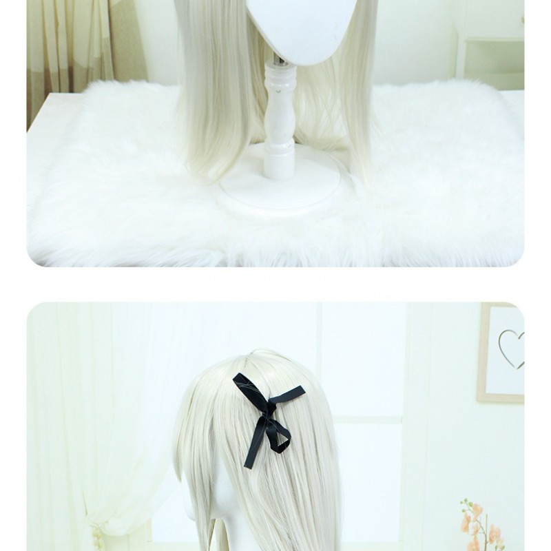 Yosuga no Sora Cosplay Wig - Creamy Ash Gold Long Straight Hair - Haruka "Kujo" Nanasaki