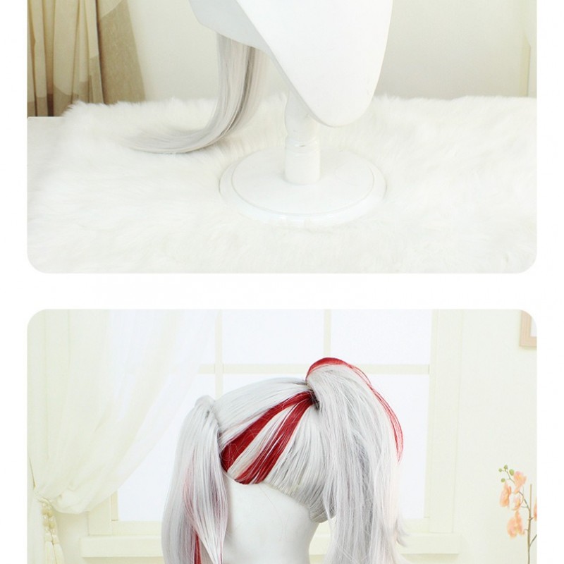 Yone Heartsteel Cosplay Wig - Voluminous Highlights with Ponytail