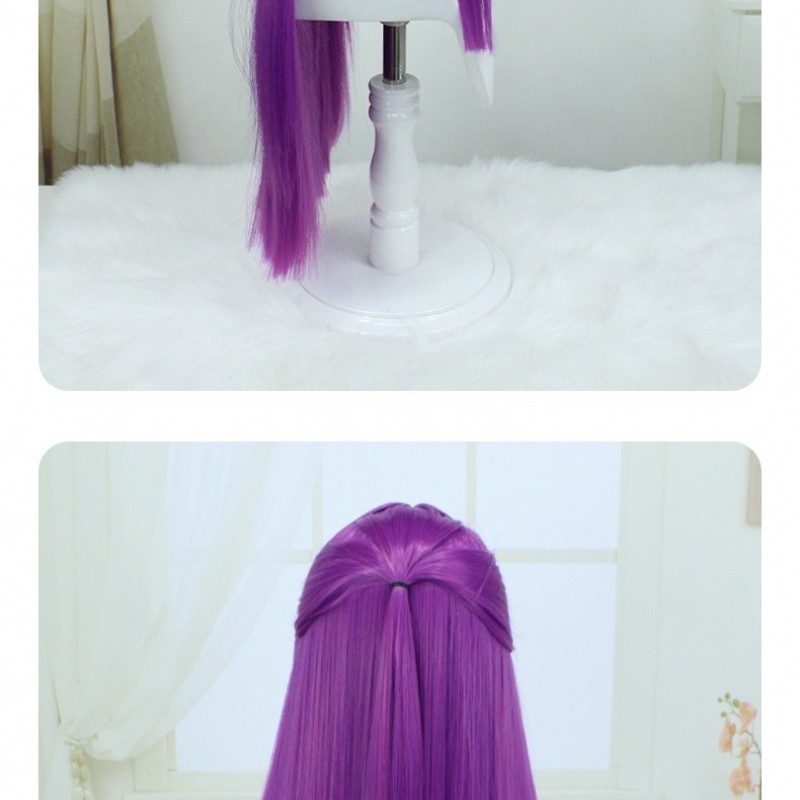 The Burial of Fulilian Fren Cosplay Wig Purple Long Straight Hair 80cm