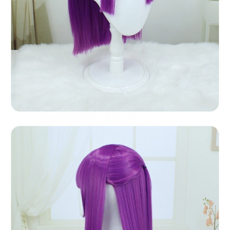 The Burial of Fulilian Fren Cosplay Wig Purple Long Straight Hair 80cm