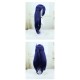 Vault Verve Railroad Yellow Springs 80CM Wig - Mystical Dark Purple, Striking Straight Locks for Cosmic Cosplay