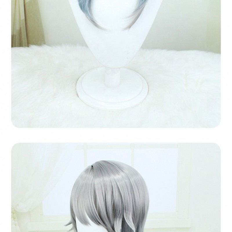 Stellar Railways |Sunday Silver-Blue Gradient Cosplay Wig 50cm