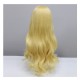 Your Lie in April Kaori Miyazono Cosplay Wigs Yellow Wavy Long Hair 75CM Ethereal Waves