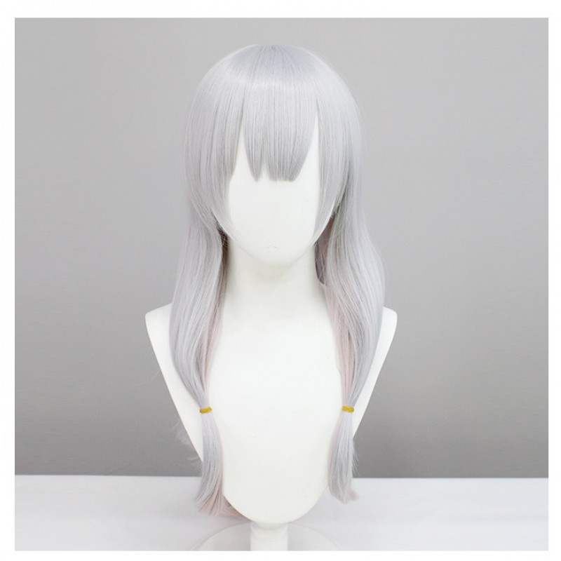 Eromanga Sense Izumi Sagiri COS Wig Silver to Pink Gradient Anime Cosplay Long Hair 70cm