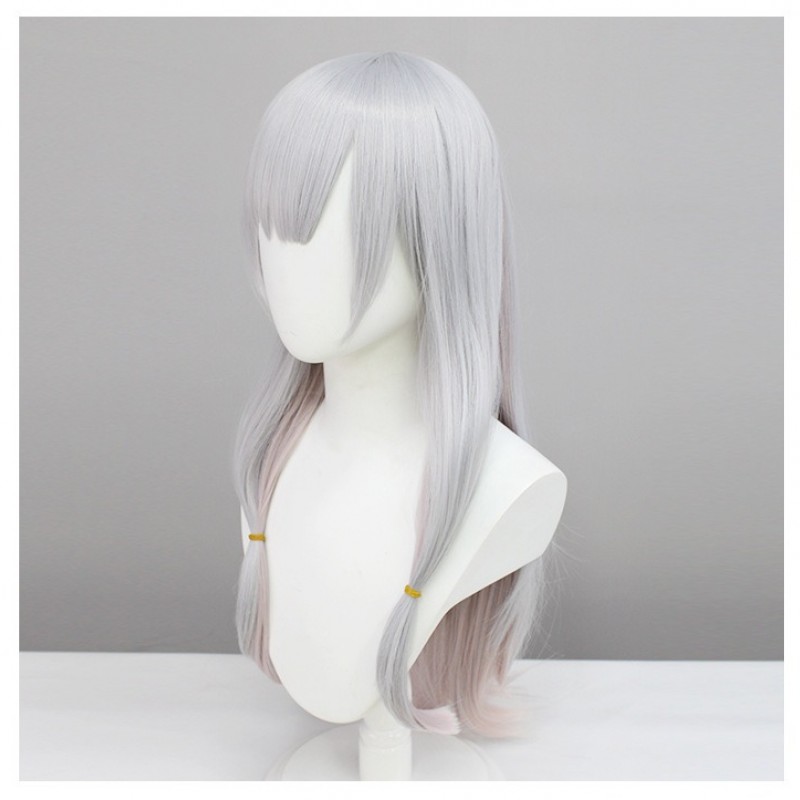 Eromanga Sense Izumi Sagiri COS Wig Silver to Pink Gradient Anime Cosplay Long Hair 70cm