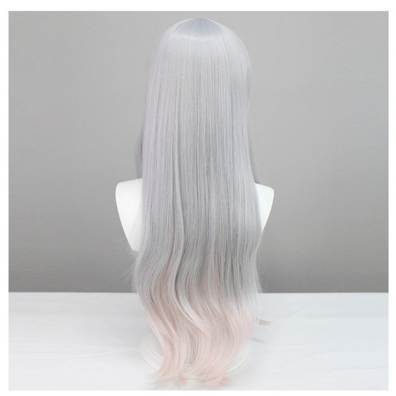 Eromanga Sense Izumi Sagiri COS Wig Silver to Pink Gradient Anime Cosplay Long Hair 70cm