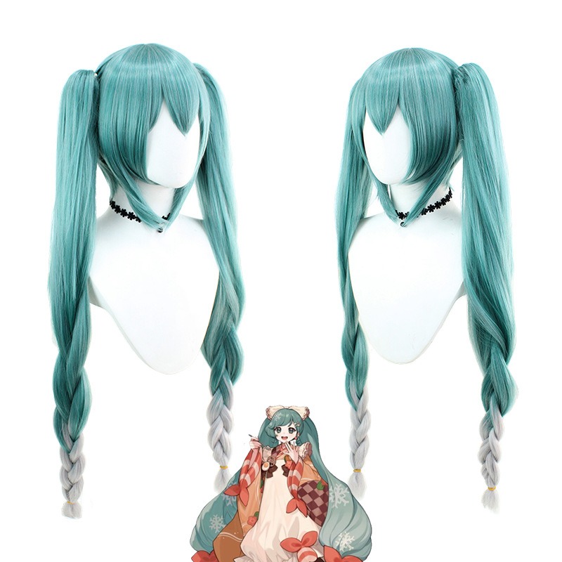 Hatsune Miku | 2024 Snow Miku Cosplay Wig  Twin Tails 90cm