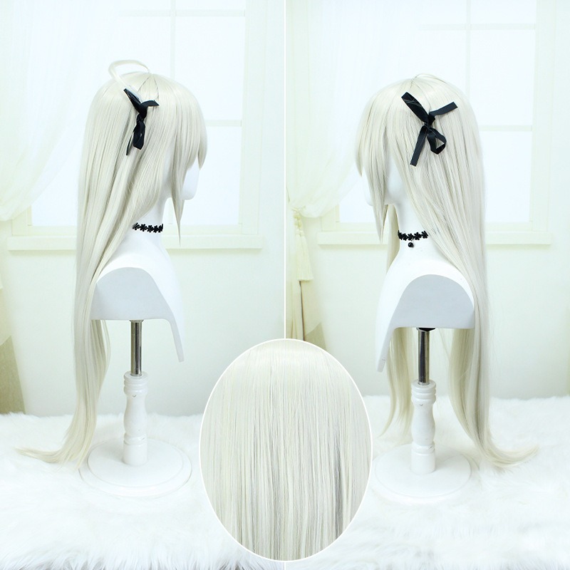 Yosuga no Sora Cosplay Wig - Creamy Ash Gold Long Straight Hair - Haruka "Kujo" Nanasaki