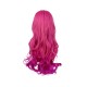 League of Legends: Ahri Deep Pink-Blue Gradient Long Curly Cosplay Wig 75cm