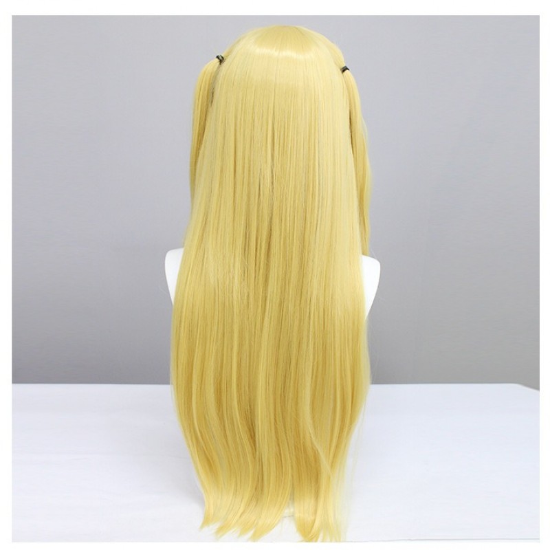 Death Note Misa Amane COS Wig Golden Twin Tails 75cm