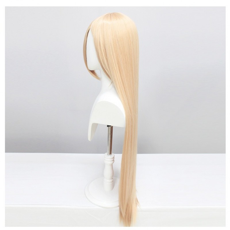 Chainsaw Man Power Cosplay Wig - Strong Chain Saw Man Blonde Long Straight Hair 100cm