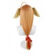 Fox Spirit Matchmaker |  Tu Shan HongHong & SuSu Cosplay Wig  Orange Oblique Bangs with Ears 80cm