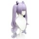 Genshin Impact | Keqing Thunderstorm Quick Rain Cosplay Wig - Dual Twintails Gradient Cat Ears 70cm