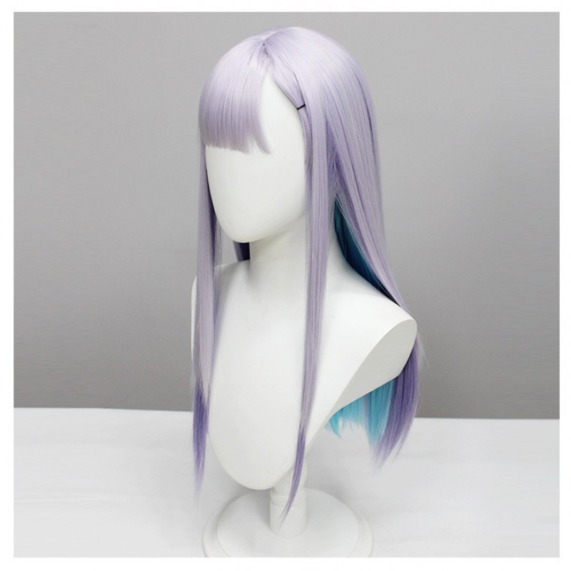 Measuring With Uncertainty Aporia chan Cosplay Wig - Dark Blue Gradient 60cm