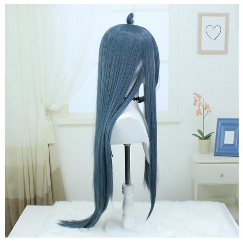 Navy Serenade Azur Lane Akane Wig Sail into Battle with 100cm Majestic Blue Waves