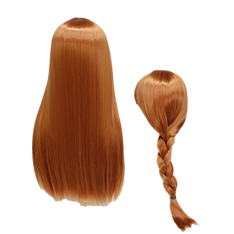 Light and Night's Love Cosplay Wig - Lead Character's Mocha-colored High-Temperature Fiber Long Hair