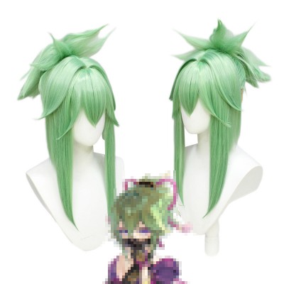 Genshin Impact Kuki Shinobu Cosplay Wig - Special Blend Light Green Hair